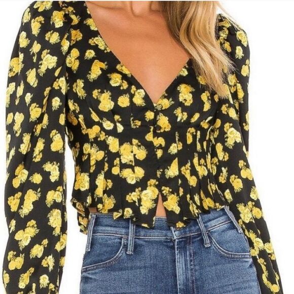 For Love and Lemons Elisa Long Sleeve Top - Picture 1 of 9